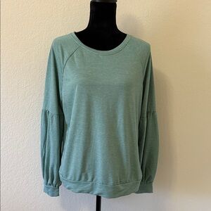 Knox Rose Teal Long Sleeve Sweatshirt